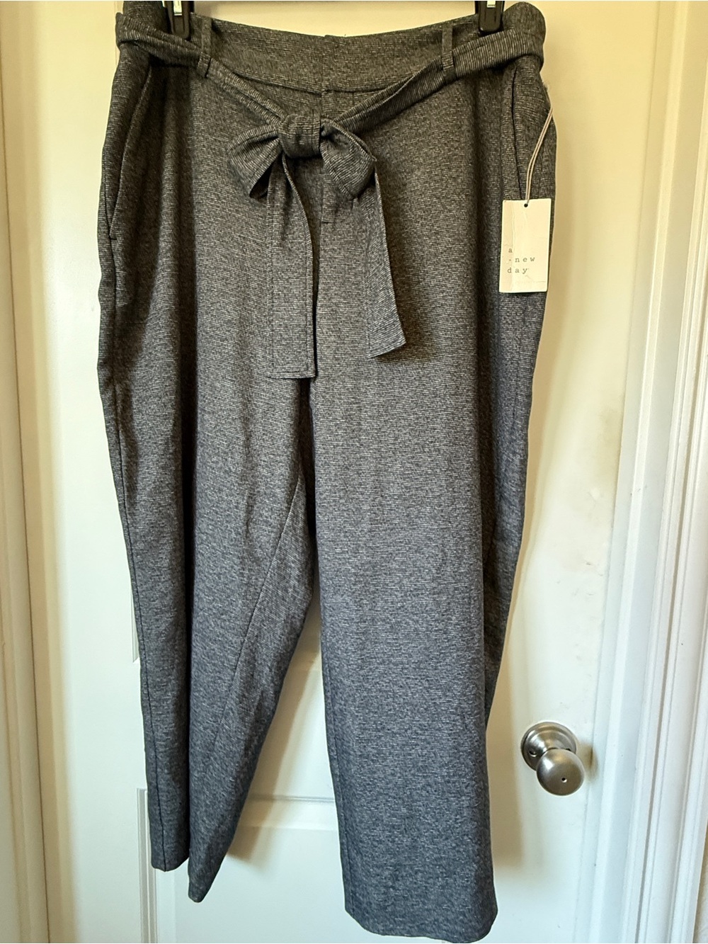 a new day Heather Gray Knit Stretch Pants